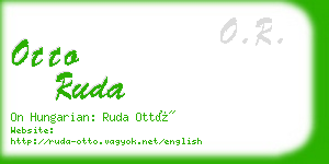 otto ruda business card